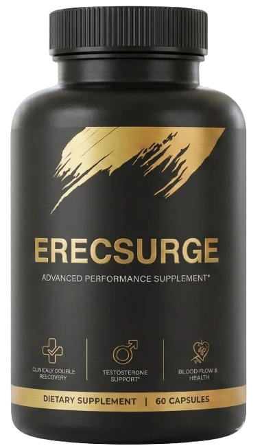 Erecsurge Supplement Product Bottle front view
